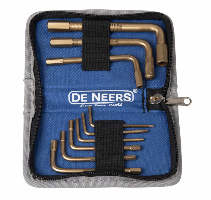 DE NEERS Non-Sparking Hex Allen Key Set DN-18722