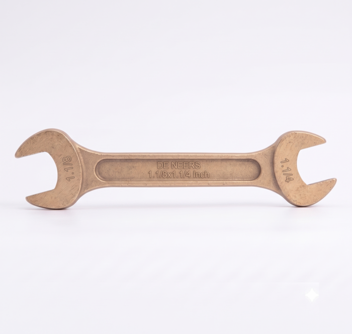 DE NEERS Double Open End Spanner SAE 1.1/8x1.1/4 Inch - Image 2