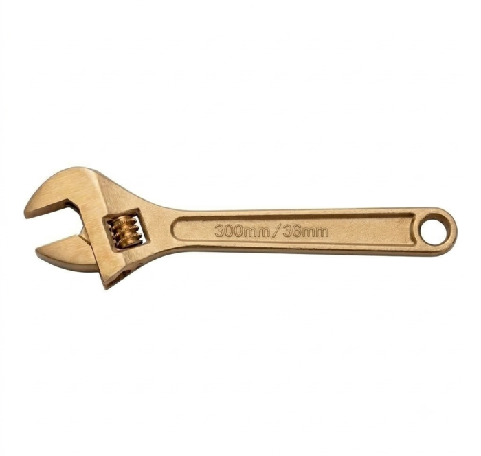 DE NEERS Non Sparking Adjustable Wrench 300mm