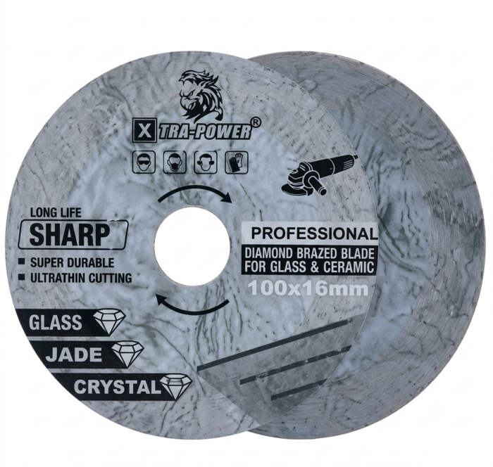 Xtra-Power 4 Inch Vacuum Welded Glass and Ceramic Blade