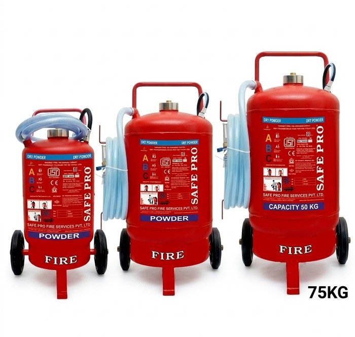 SAFE PRO 75kg Wheeled DCP ABC Fire Extinguisher